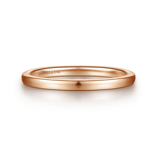 14K Rose Gold Diamond Matching Wedding Band