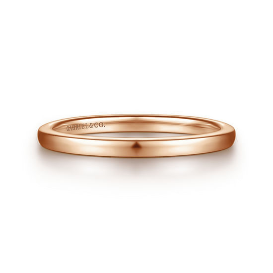 Gabriel - 14K Rose Gold Diamond Matching Wedding Band