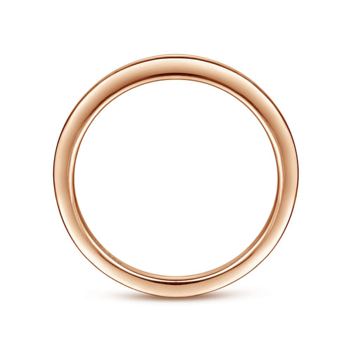 14K Rose Gold Diamond Matching Wedding Band