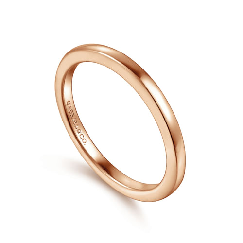 14K Rose Gold Diamond Matching Wedding Band