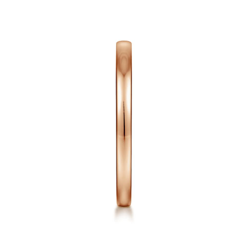 14K Rose Gold Diamond Matching Wedding Band