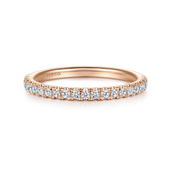 Gabriel - 14K Rose Gold Diamond Matching Wedding Band