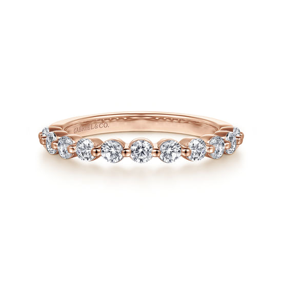 Gabriel - 14K Rose Gold Diamond Matching Wedding Band