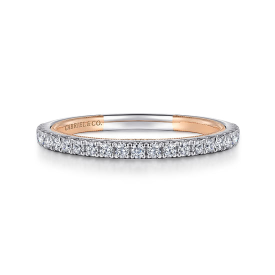 Gabriel - 14K Rose Gold Diamond Matching Wedding Band