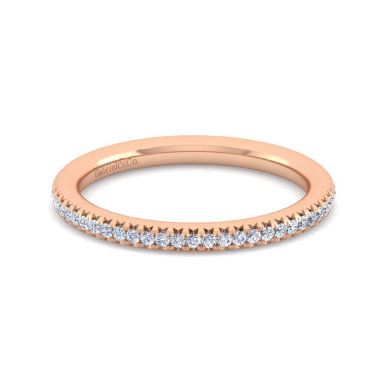 Gabriel - 14K Rose Gold Diamond Matching Wedding Band