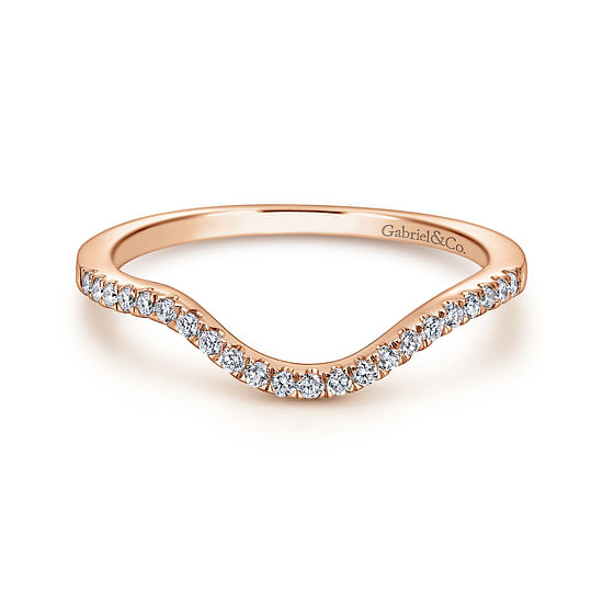 Gabriel - 14K Rose Gold Diamond Matching Wedding Band