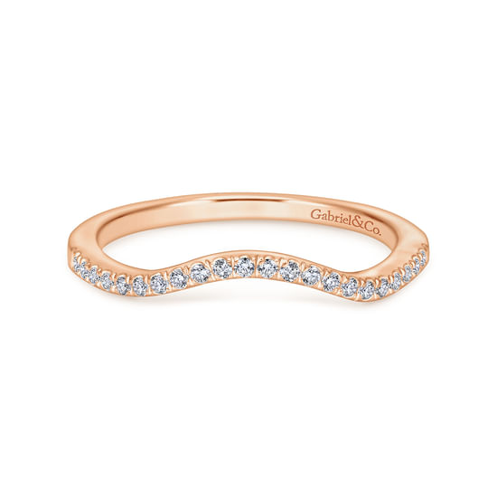Gabriel - 14K Rose Gold Diamond Matching Wedding Band