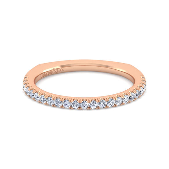 Gabriel - 14K Rose Gold Diamond Matching Wedding Band