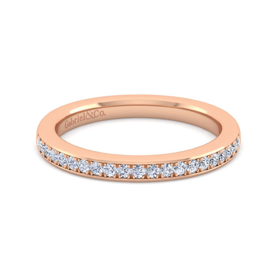 Gabriel - 14K Rose Gold Diamond Matching Wedding Band