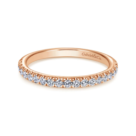 Gabriel - 14K Rose Gold Diamond Matching Wedding Band