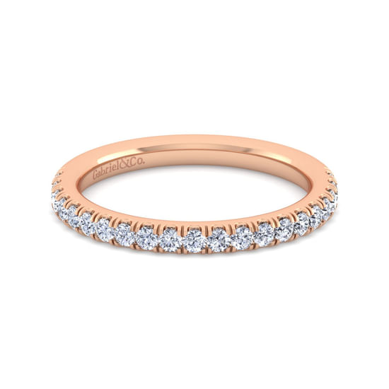 Gabriel - 14K Rose Gold Diamond Matching Wedding Band