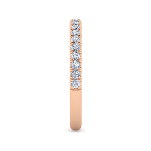 14K Rose Gold Diamond Matching Wedding Band