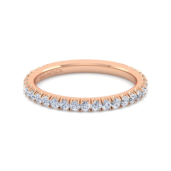 Gabriel - 14K Rose Gold Diamond Matching Wedding Band