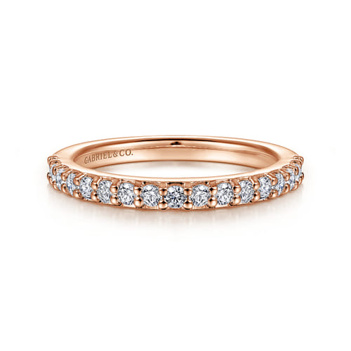 14K Rose Gold Diamond Matching Wedding Band 14K Rose Gold Diamond Matching Wedding Band
