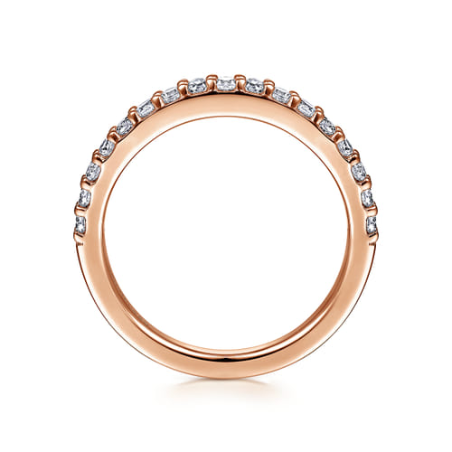 14K Rose Gold Diamond Matching Wedding Band 14K Rose Gold Diamond Matching Wedding Band