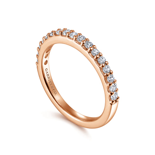 14K Rose Gold Diamond Matching Wedding Band 14K Rose Gold Diamond Matching Wedding Band