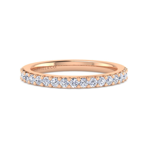 14K Rose Gold Diamond Matching Wedding Band 14K Rose Gold Diamond Matching Wedding Band