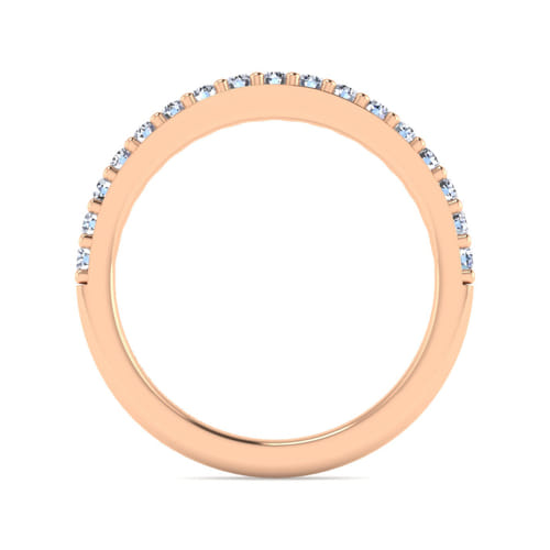 14K Rose Gold Diamond Matching Wedding Band 14K Rose Gold Diamond Matching Wedding Band