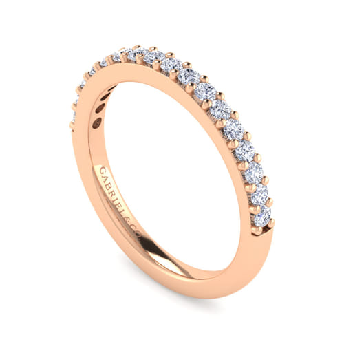 14K Rose Gold Diamond Matching Wedding Band 14K Rose Gold Diamond Matching Wedding Band