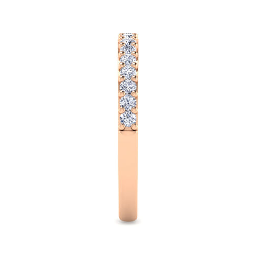 14K Rose Gold Diamond Matching Wedding Band 14K Rose Gold Diamond Matching Wedding Band