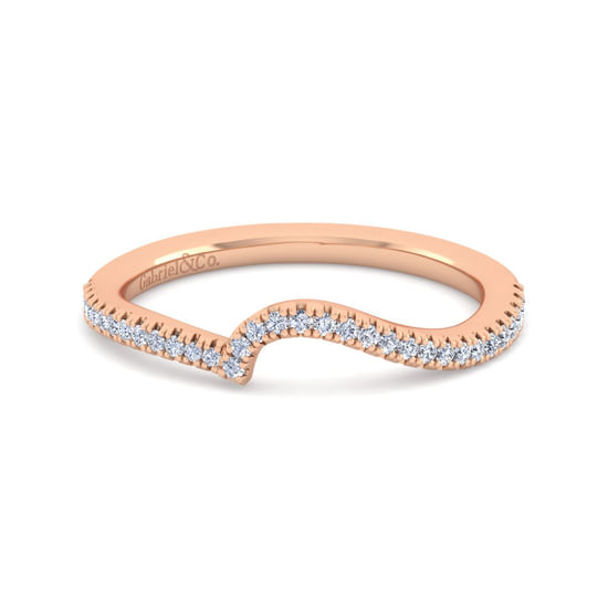 Gabriel - 14K Rose Gold Diamond Matching Wedding Band