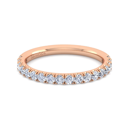 Gabriel - 14K Rose Gold Diamond Matching Wedding Band