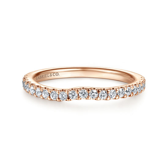 Gabriel - 14K Rose Gold Diamond Matching Wedding Band