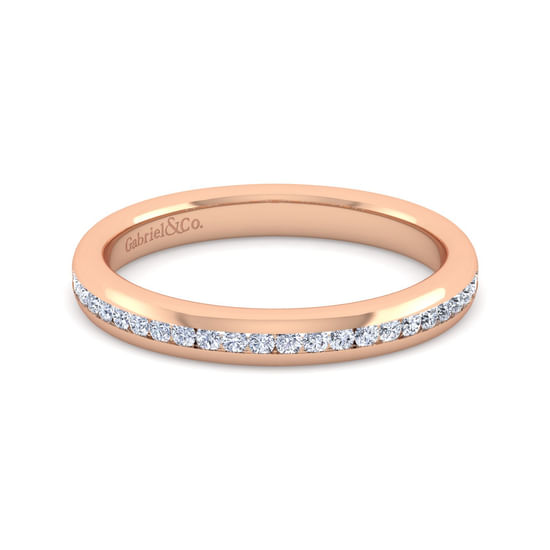 Gabriel - 14K Rose Gold Diamond Matching Wedding Band