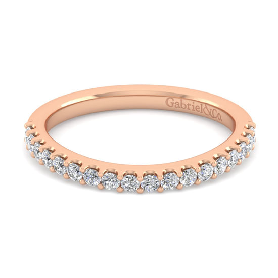 Gabriel - 14K Rose Gold Diamond Matching Wedding Band