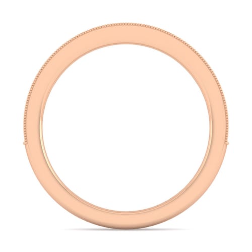 14K Rose Gold Diamond Matching Wedding Band