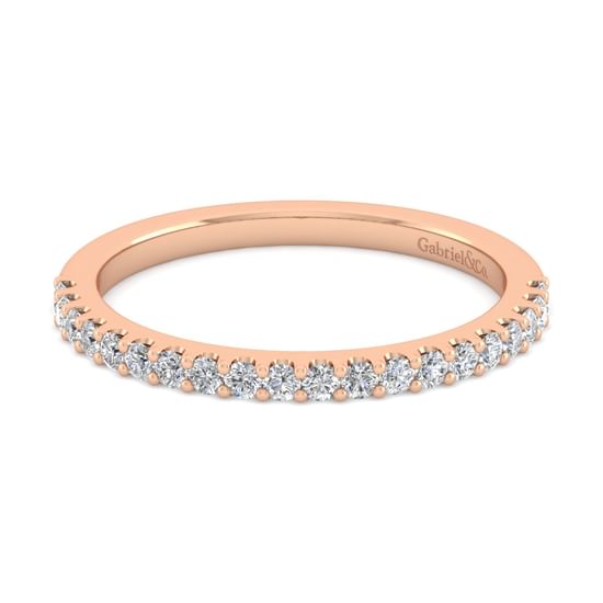 Gabriel - 14K Rose Gold Diamond Matching Wedding Band
