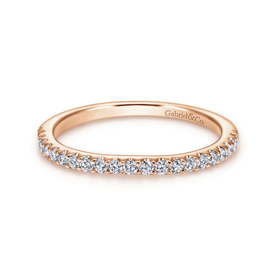 Gabriel - 14K Rose Gold Diamond Matching Wedding Band