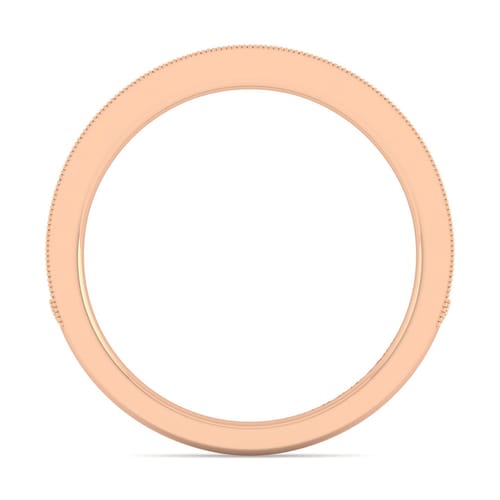 14K Rose Gold Diamond Matching Wedding Band