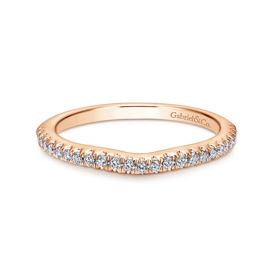 Gabriel - 14K Rose Gold Diamond Matching Wedding Band