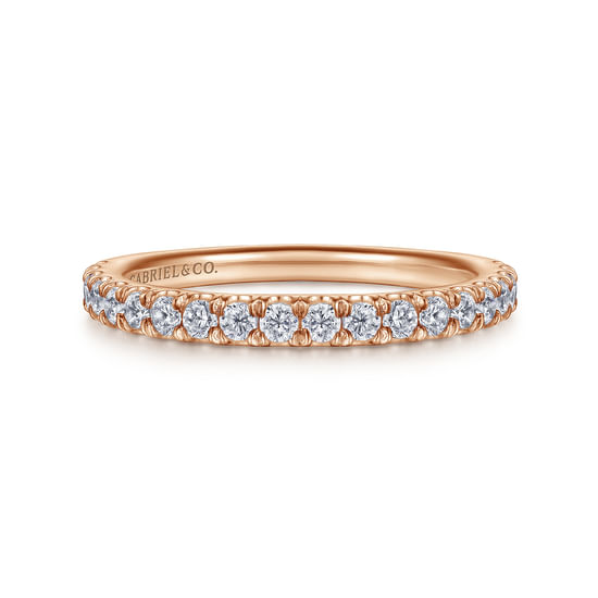 Gabriel - 14K Rose Gold Diamond Matching Wedding Band