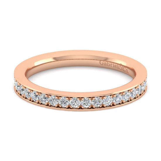 Gabriel - 14K Rose Gold Diamond Matching Wedding Band