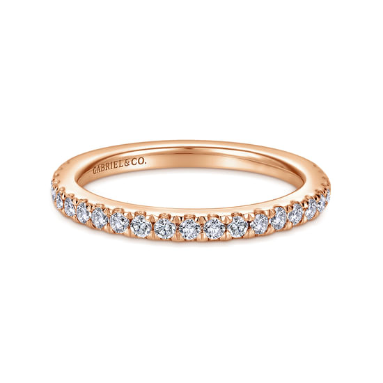 Gabriel - 14K Rose Gold Diamond Matching Wedding Band