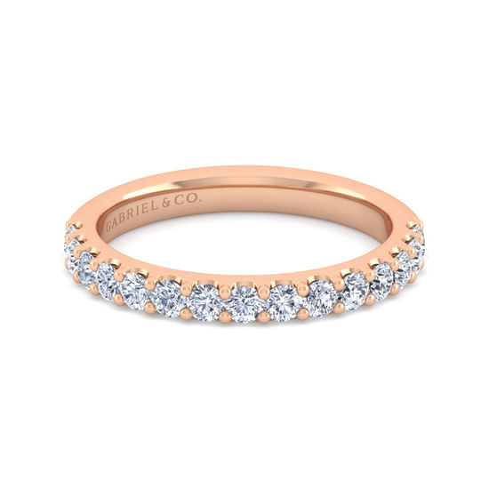 Gabriel - 14K Rose Gold Diamond Matching Wedding Band