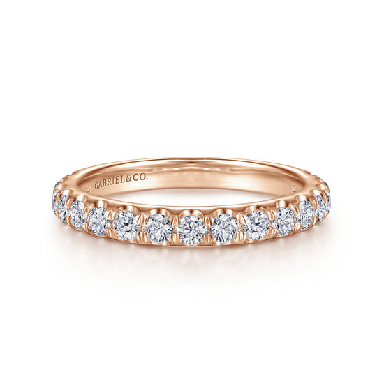 Gabriel - 14K Rose Gold Diamond Matching Wedding Band