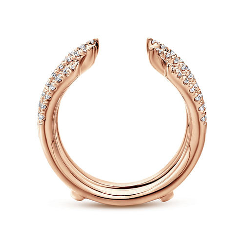 14K Rose Gold Diamond Ring Enhancer