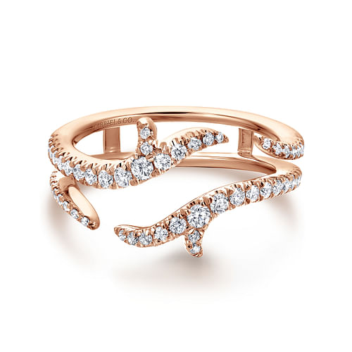 14K Rose Gold Diamond Ring Enhancer