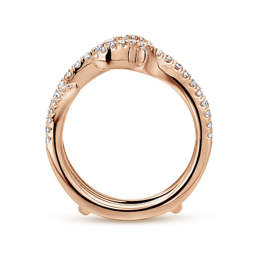 14K Rose Gold Diamond Ring Enhancer