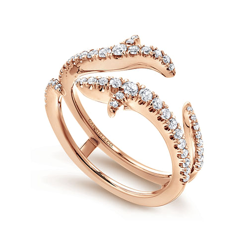 14K Rose Gold Diamond Ring Enhancer