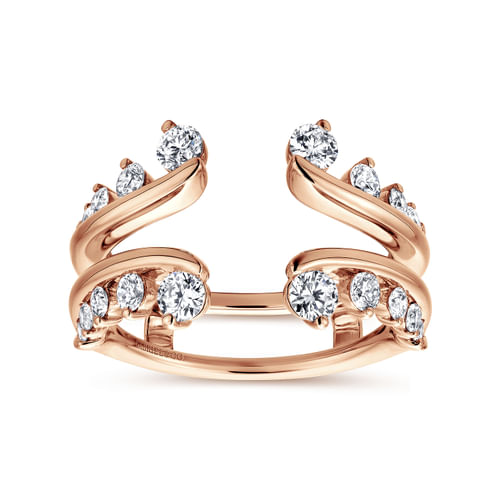 14K Rose Gold Diamond Ring Enhancer