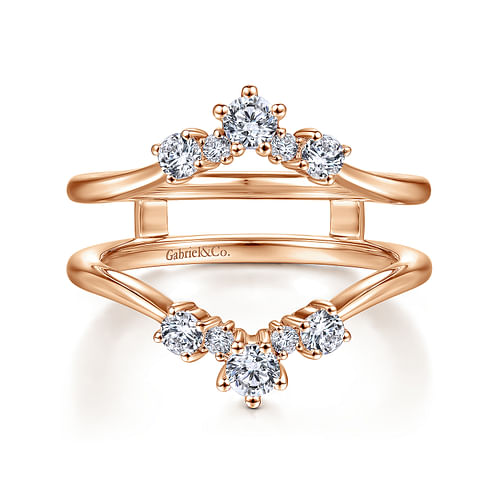 14K Rose Gold Diamond Ring Enhancer