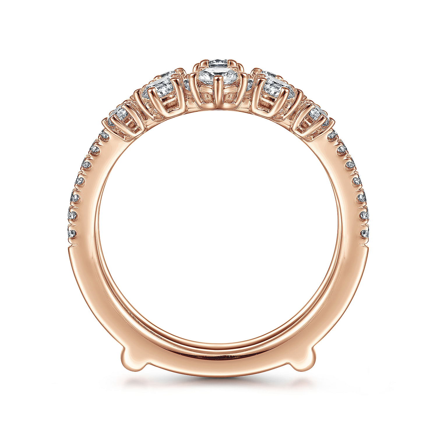 14K Rose Gold Diamond Ring Enhancer