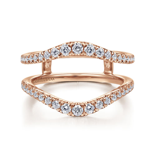 14K Rose Gold Diamond Ring Enhancer