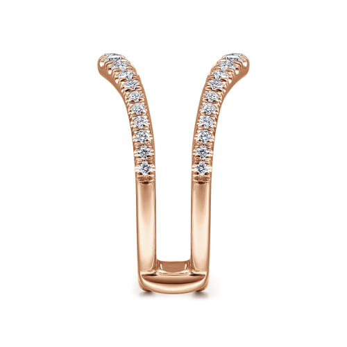 14K Rose Gold Diamond Ring Enhancer
