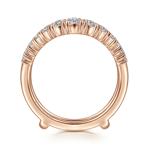 14K Rose Gold Diamond Ring Enhancer