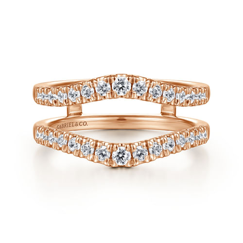 14K Rose Gold Diamond Ring Enhancer